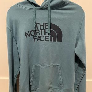 NORTH FACE MENS HOODIE SWEATSHIRT BLUE. SIZE MED